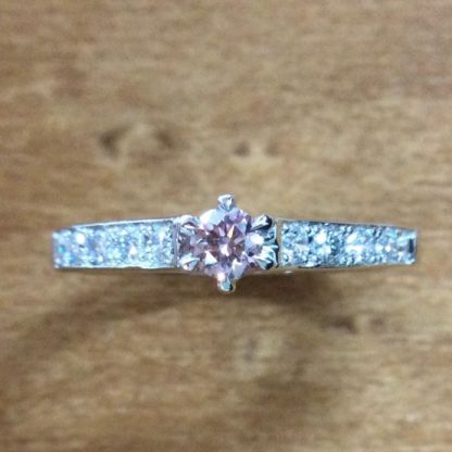 Custom Order Pink Diamond Ring 特注でピンクダイヤモンドリング